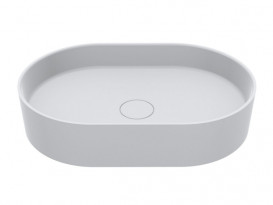 Раковина для ванной Miraggio Kira 60х40 см литой мрамор Miramarble белый матовый 00001006