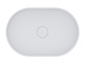 Раковина для ванної Miraggio Kira 60х40 см литий мармур Miramarble білий матовий 00001006