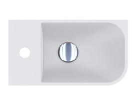 Раковина для ванної Miraggio KO R Matt 40х22 см Miramarble Matt білий матовий 69125611