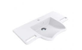 Раковина для ванной Miraggio Krakow подвесная с отверстием под смеситель белый матовый 0000204