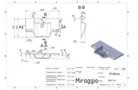 Раковина для ванной Miraggio Krakow подвесная с отверстием под смеситель белый матовый 0000204