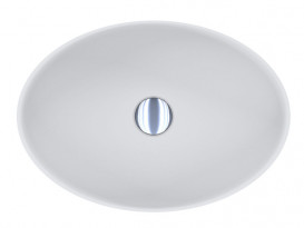 Раковина для ванной Miraggio Kristina 50х35 см литой мрамор Miramarble белый матовый 0000762