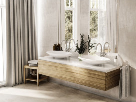 Раковина для ванної Miraggio Lex R 700C 69х38 см Miramarble білий глянсовий 0002012