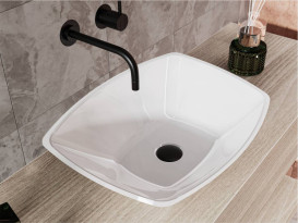 Раковина для ванной Miraggio Lex S 560C 56х40 см Miramarble белый глянцевый 0002014