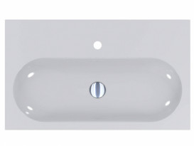 Раковина для ванної Miraggio Lights 79,9х47,4 см литий мармур Miramarble білий 0001712