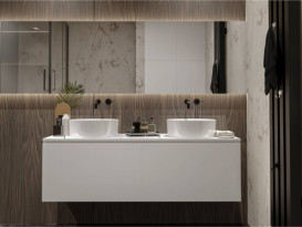 Раковина для ванной Miraggio Lola Ø45 см литой мрамор Miramarble белый матовый 0000673