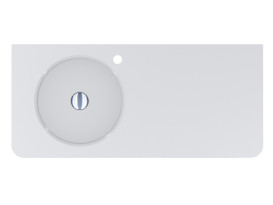 Раковина для ванной Miraggio Loop 1000 L 99,7х44,8 см Miramarble белый глянцевый 8813930