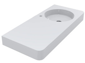 Раковина для ванной Miraggio Loop R 100х45 см литой мрамор Miramarble белый 8814190