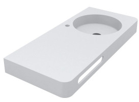 Раковина для ванной Miraggio Loop R 100х45 см литой мрамор Mirasoft Technology белый 8814192