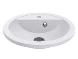 Раковина для ванної Miraggio Madison 430 Matt 43х43 см Miramarble Matt білий матовий 0002431