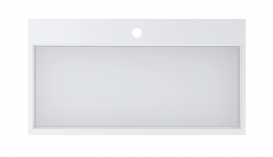 Раковина для ванної Miraggio Mares 800 накладна з отвором для змішувача білий матовий 0000216