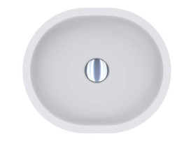 Раковина для ванной Miraggio Mark  42,5х36 см литой мрамор Mirasoft Technology белый 0002684