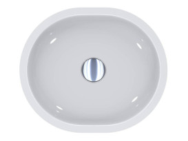 Раковина для ванної Miraggio Mark 425 42,5х36 см Miramarble білий глянсовий 0002682