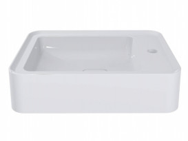 Раковина для ванної Miraggio Marrakesh 380 литий мармур Miramarble білий 0000934