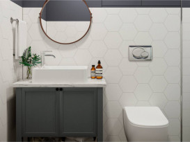 Раковина для ванної Miraggio Marrakesh 380 литий мармур Miramarble білий 0000934