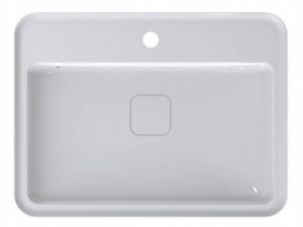 Раковина для ванної Miraggio Marrakesh 600 мармур мармур Miramarble білий 0000217