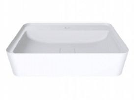 Раковина для ванної Miraggio Marrakesh 600 литий мармур Miramarble білий матовий 0000672