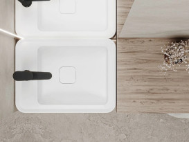 Раковина для ванної Miraggio Marrakesh R 51,9х38 см литий мармур Miramarble білий 8814254