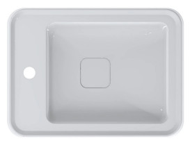 Раковина для ванної Miraggio Marrakesh R 51,9х38 см литий мармур Miramarble білий 8814254