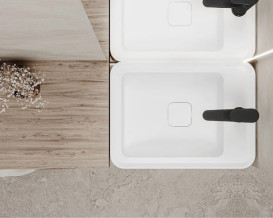 Раковина для ванной Miraggio Marrakesh L 51,9х38 см литой мрамор Miramarble белый 8814257