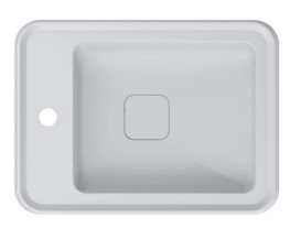 Раковина для ванної Miraggio Marrakesh R 51,9х38 см литий мармур Mirasoft Technology білий 8814256