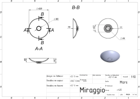 Раковина для ванной Miraggio MARS 42х42 см Miramarble белый глянцевый 69125595