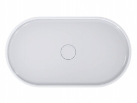 Раковина для ванной Miraggio Marta 750 литой мрамор Miramarble белый 0000728