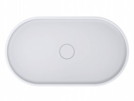 Раковина для ванной Miraggio Marta 750 литой мрамор Miramarble белый матовый 0000729