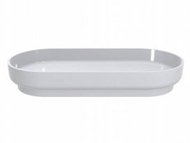 Раковина для ванної Miraggio Marta 900 литий мармур Miramarble білий 0000692