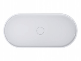 Раковина для ванной Miraggio Marta 900 литой мрамор Miramarble белый 0000692