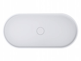 Раковина для ванной Miraggio Marta 900 литой мрамор Miramarble белый матовый 0000732