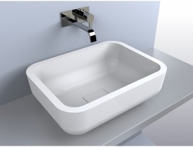 Раковина для ванной Miraggio Monaco 600 накладная белый глянцевый 0000218