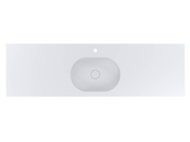 Раковина для ванной Miraggio New York 1850 Matt 185х55 Miramarble Matt белый матовый 69125564