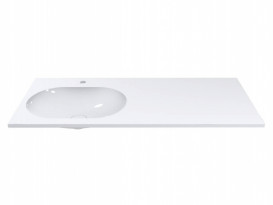 Раковина для ванної Miraggio New York L 120х50 см мармур мармур Miramarble білий 0000220