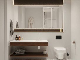 Раковина для ванної Miraggio New York R 120х50 см литий мармур Miramarble білий матовий 0000915