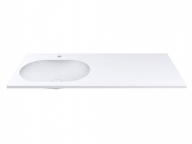 Раковина для ванной Miraggio Ney York L 120х50 см Mirasoft Technology белый матовый 0001043