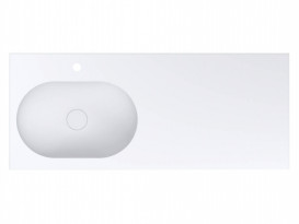 Раковина для ванной Miraggio Ney York L 120х50 см Mirasoft Technology белый матовый 0001043