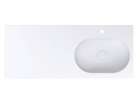 Раковина для ванной Miraggio Ney York R 120х50 см Mirasoft Technology белый матовый 0001109