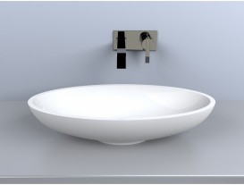 Раковина для ванной Miraggio Nice 600 накладная  белый глянцевый 0000222