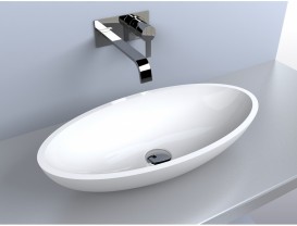 Раковина для ванной Miraggio Nice 600 накладная  белый глянцевый 0000222