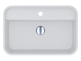 Раковина для ванної Miraggio Ocean 600 60х40 см Miramarble білий глянсовий 8813901