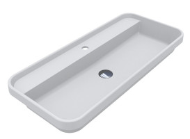 Раковина для ванной Miraggio Ocean 90,1х40,1 см литой мрамор Mirasoft Technology белый 8814010