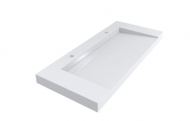 Раковина для ванной Miraggio Olmos 1200 подвесная с 2 отверстиями под смеситель белый матовый 0000225