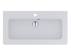 Раковина для ванної Miraggio Rostriks Tres Matt 80х42 см Miramarble Matt білий матовий 0002200