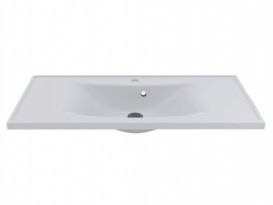 Раковина для ванної Miraggio Rostriks Uno 100х45 см Miramarble білий глянцевий 0001541