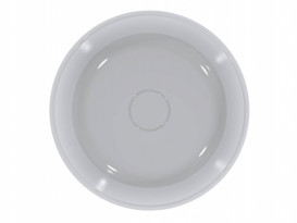 Раковина для ванної Miraggio San Andreas Ø44 см литий мармур Miramarble білий матовий 0000795