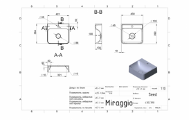 Раковина для ванної Miraggio SEED накладна білий матовий 0000239