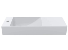 Раковина для ванної Miraggio Shanghai L 80,8х25,8 см мармур литої Mirasoft Technology білий 0002419