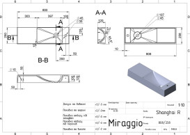 Раковина для ванної Miraggio Shanghai R 80,8 х25, 8 см литий мармур Miramarble білий 0000576