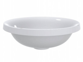 Раковина для ванної Miraggio Siena Ø44 см литий мармур Miramarble білий 0000752